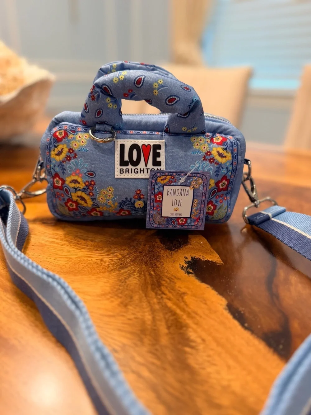BRIGHTON Bandana Love Crossbody
Bag NWT MSRP $150 - Picture 8 of 12